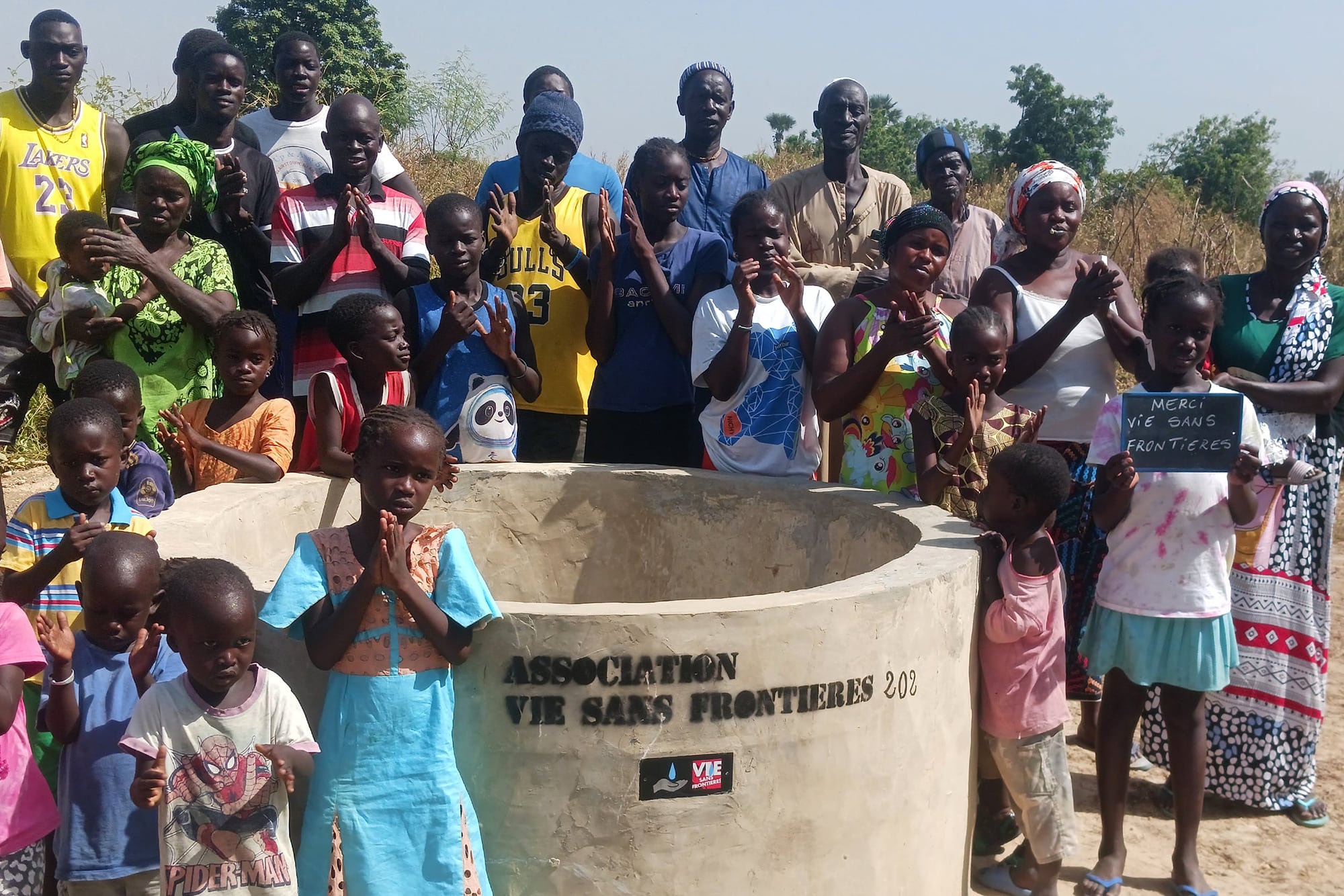 Inauguration d'un puits dans un village au Sénégal